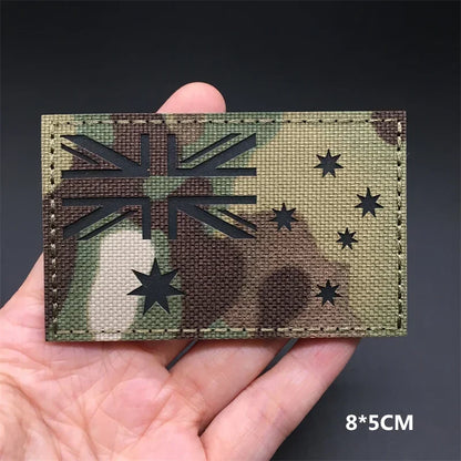 Patches Drapeaux Nationaux 3D Multicam – Réfléchissant IR, Découpe Laser, Hook & Loop | Tactique, Airsoft, DIY | 45+ Pays - BLACKBEARD OUTDOOR INDUSTRIES