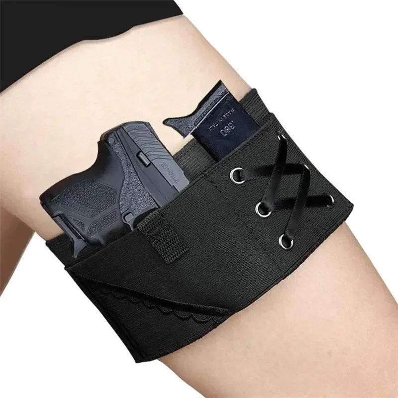 Holster de Cuisse Femme – Antidérapant, Ajustable, 6 Crochets – Chasse & Outdoor