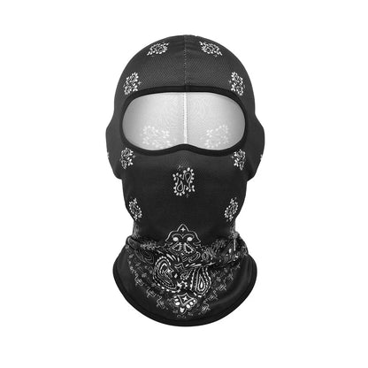 Cagoule balaclava à motifs imprimés pour vélo et outdoor