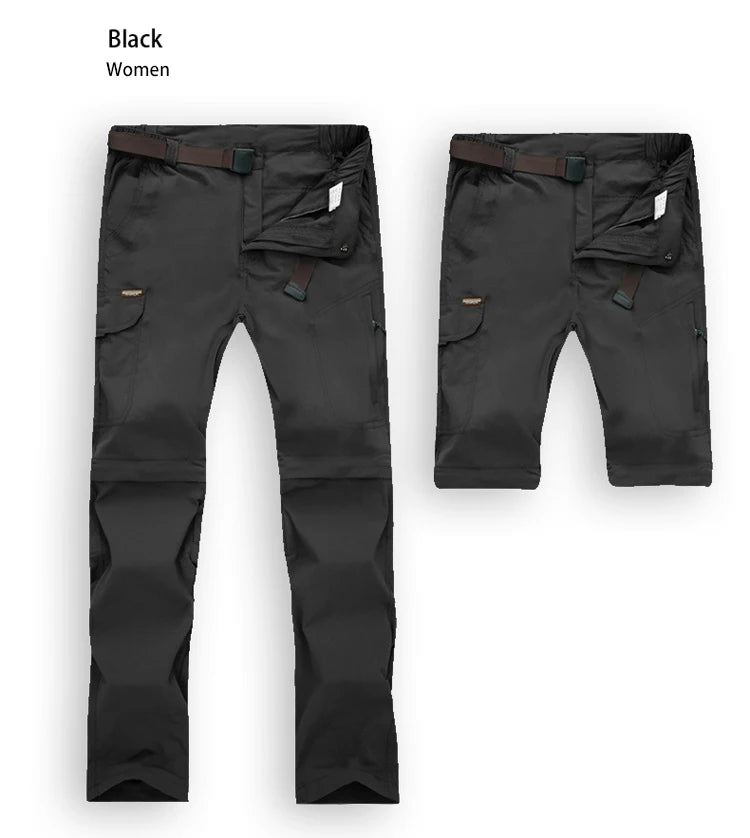 Pantalon Tactique Femme 2-en-1 – Séchage Rapide, Imperméable, Convertible Short - BLACKBEARD OUTDOOR INDUSTRIES