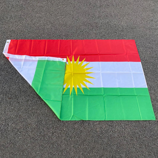 Drapeau Kurde - 90x150 cm (Kurdistan) BLACKBEARD OUTDOOR INDUSTRIES