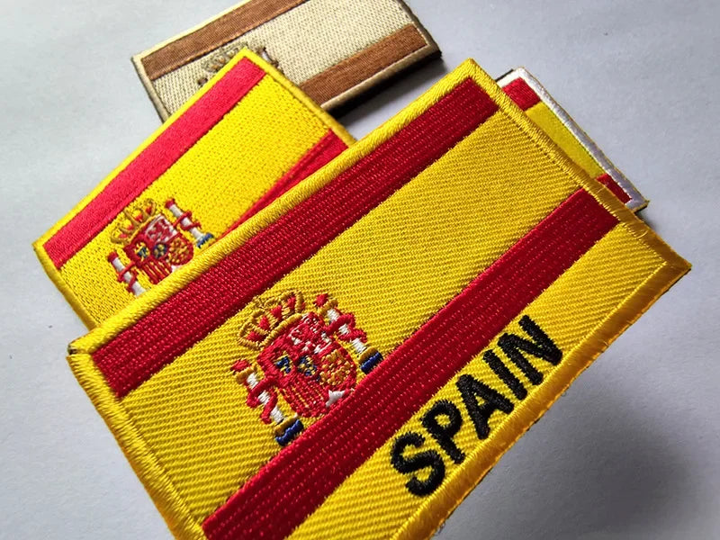 Patch Brodé Drapeau Espagnol – Patch Velcro 3D Écologique, Idéal pour Vêtements, Sacs, Accessoires et DIY - BLACKBEARD OUTDOOR INDUSTRIES