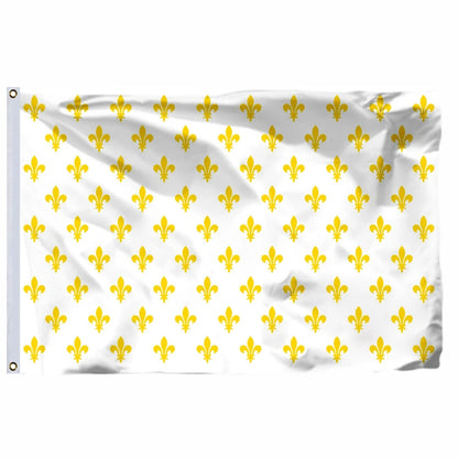 Drapeau France Royale – Bannière Napoléon III, Double Couture, Œillets Laiton