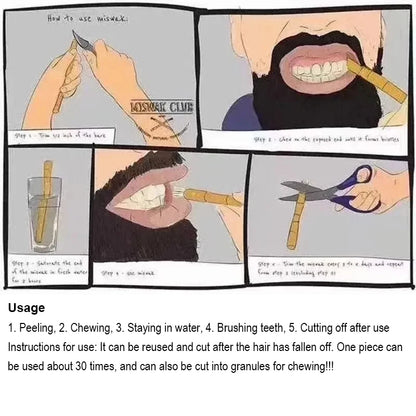 Miswak Sewak Stick – Brosse à Dents Naturelle Traditionnelle 10 PCS - BLACKBEARD OUTDOOR INDUSTRIES