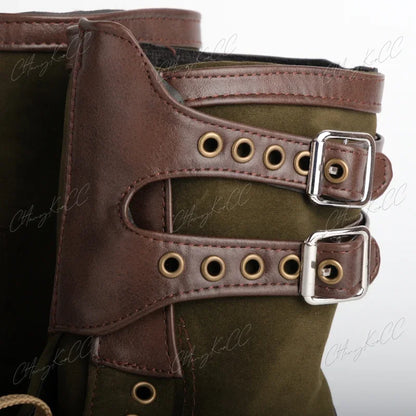 Rangers Militaires Style Armée – Bottes Tactiques Cuir PU Lacets Outdoor Unisexe
