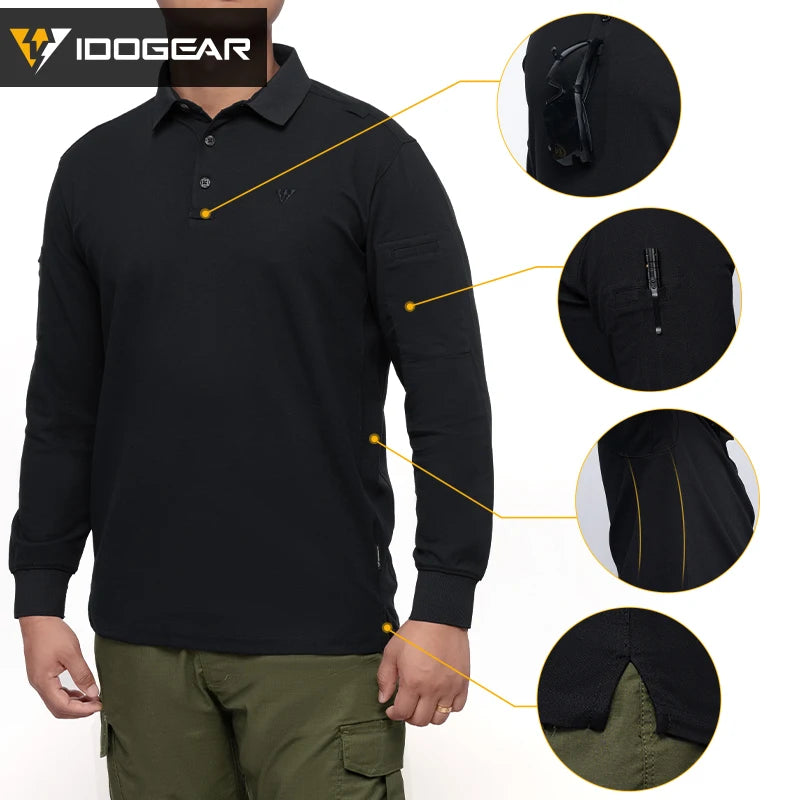 Chemise tactique IDOGEAR manches longues respirante outdoor - BLACKBEARD OUTDOOR INDUSTRIES