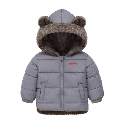 Veste Bébé Fille & Garçon à Capuche en Coton Épais et Douillet – Manteau Polaire et Rembourré en Cachemire – Vêtement d’Hiver Chaud pour Enfants 4-6 Ans - BLACKBEARD OUTDOOR INDUSTRIES