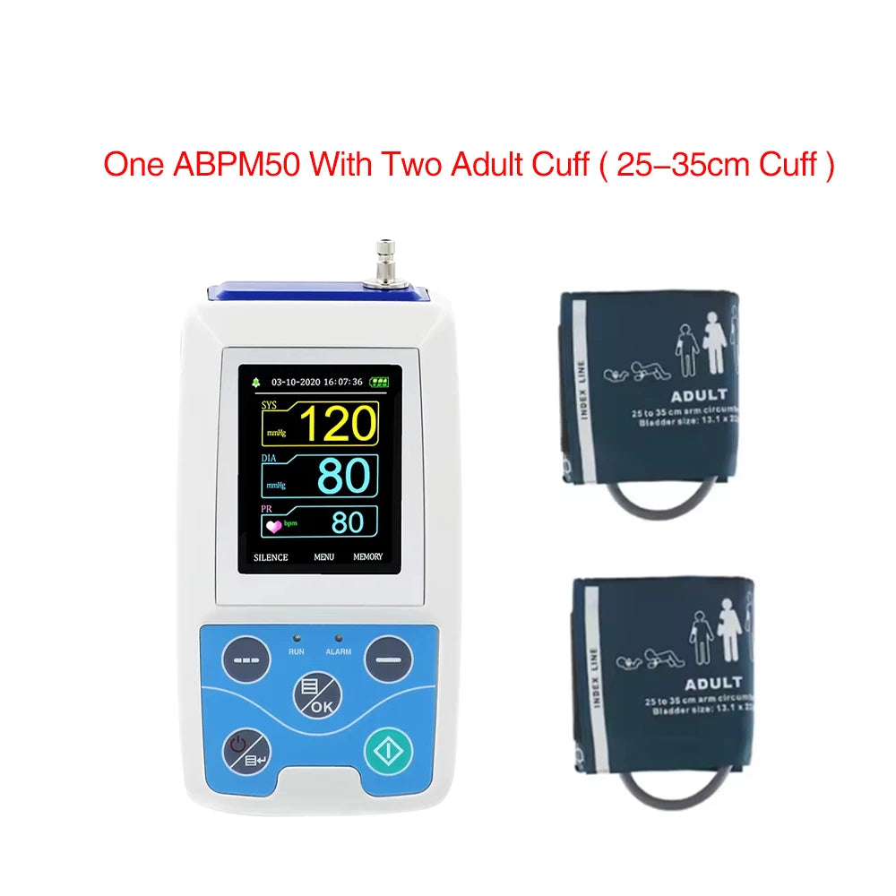 CONTEC ABPM50 – Moniteur de Pression Artérielle Ambulatoire 24H avec Logiciel PC