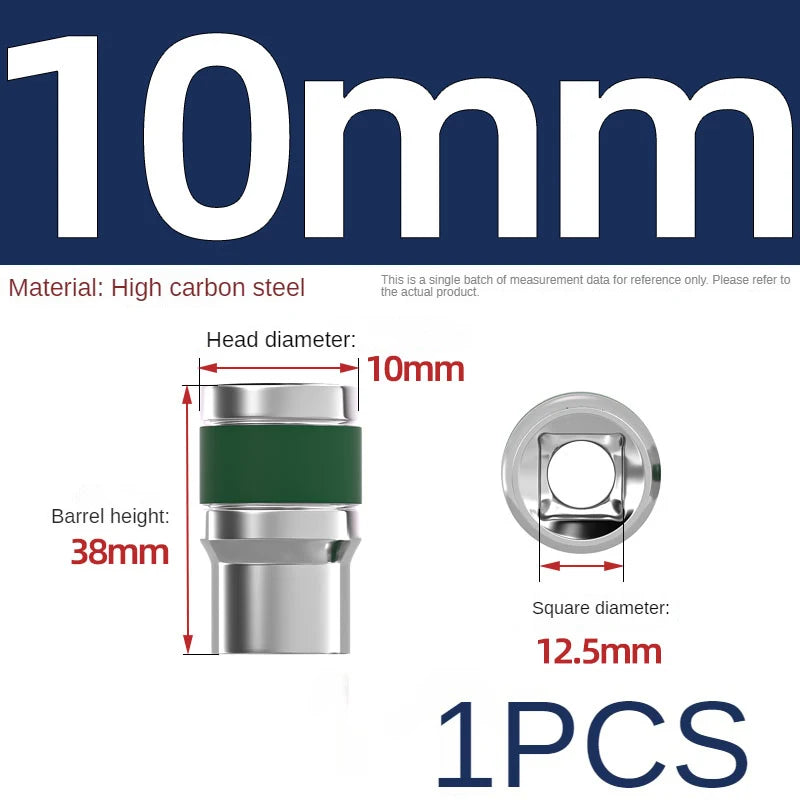 Jeu de Douilles 8-32 mm | Hexagonales 1/2" – Renforcées & Épaissies | Pour Clé à Chocs ou Pneumatique - BLACKBEARD OUTDOOR INDUSTRIES