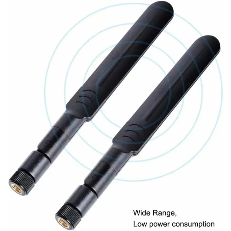 Antenne WiFi 2 x 8dBi Dual Band 2.4GHz 5.8GHz avec 2 x 15CM Câble Pigtail I-P-E-X-1 à RP-SMA Femelle pour Routeur Sans Fil - BLACKBEARD OUTDOOR INDUSTRIES