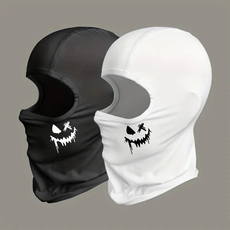 Cagoule visage souriant coupe-vent pour cyclisme et outdoor
