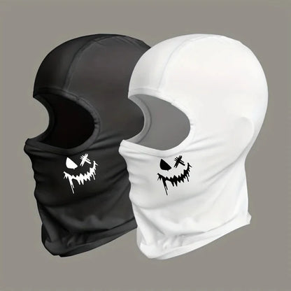 Cagoule visage souriant coupe-vent pour cyclisme et outdoor