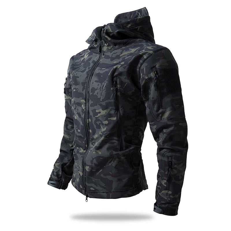 Veste Tactique Soft Shell Homme – Imperméable, Polaire, Camouflage | Chasse & Outdoor