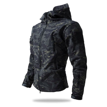 Veste Tactique Soft Shell Homme – Imperméable, Polaire, Camouflage | Chasse & Outdoor