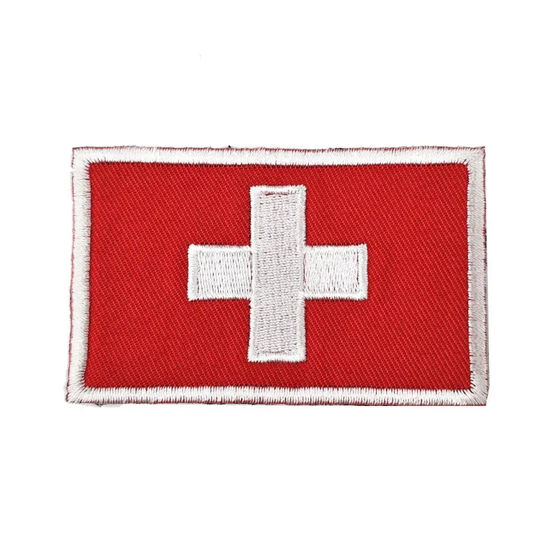 Patch Brodé Drapeau – international | Patch Militaire Tactique Velcro - BLACKBEARD OUTDOOR INDUSTRIES