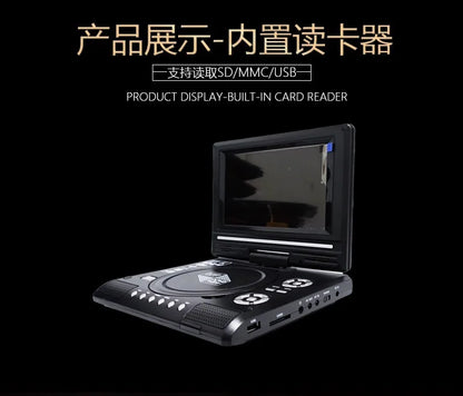 Lecteur DVD Portable 7,8" – TV/FM/USB/Jeux – DIXSG DVD-225 – Écran Rotatif 270° – Prise EU - BLACKBEARD OUTDOOR INDUSTRIES