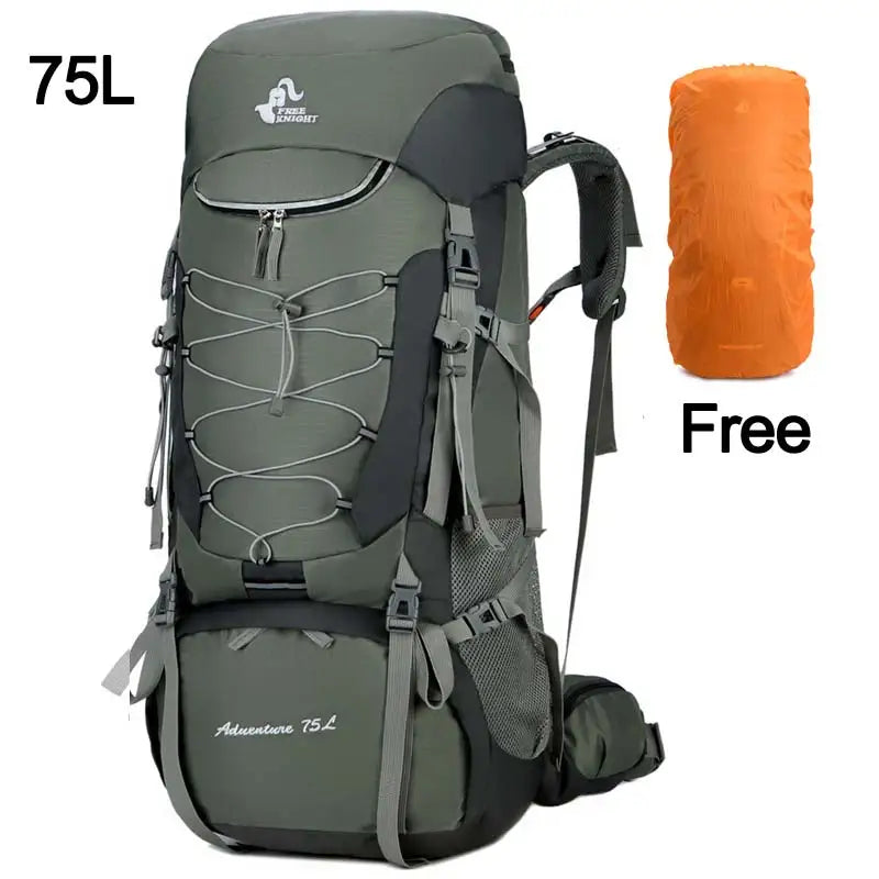 Sac à Dos de Camping 75L - Avec Housse de Pluie - Randonnée, Escalade, Trekking - Unisexe - BLACKBEARD OUTDOOR INDUSTRIES