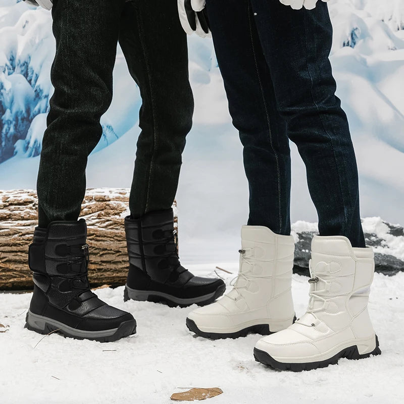 Bottines d’hiver femme fourrées à fermeture autoagrippante