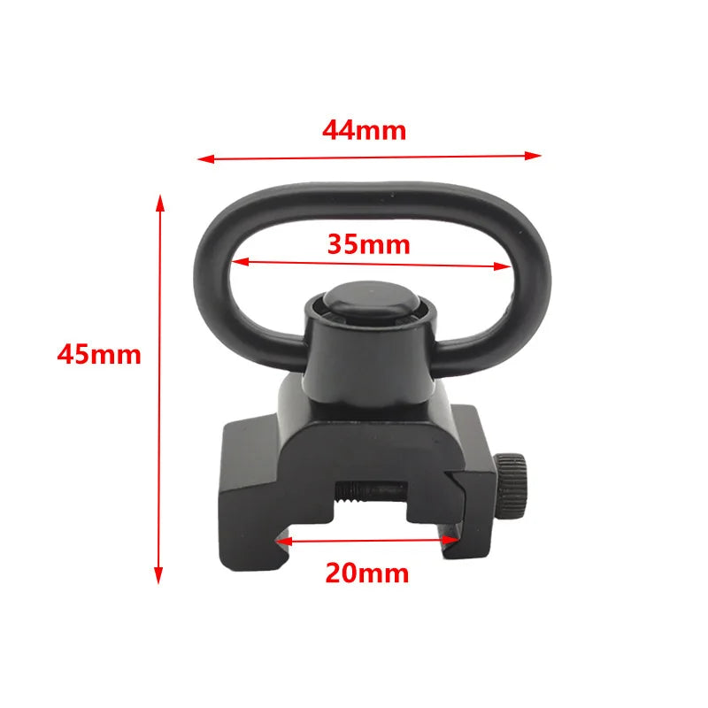 verrou de sangle métallique Hot 1PC avec pivot QD pour rails Picatinny Ma boutique