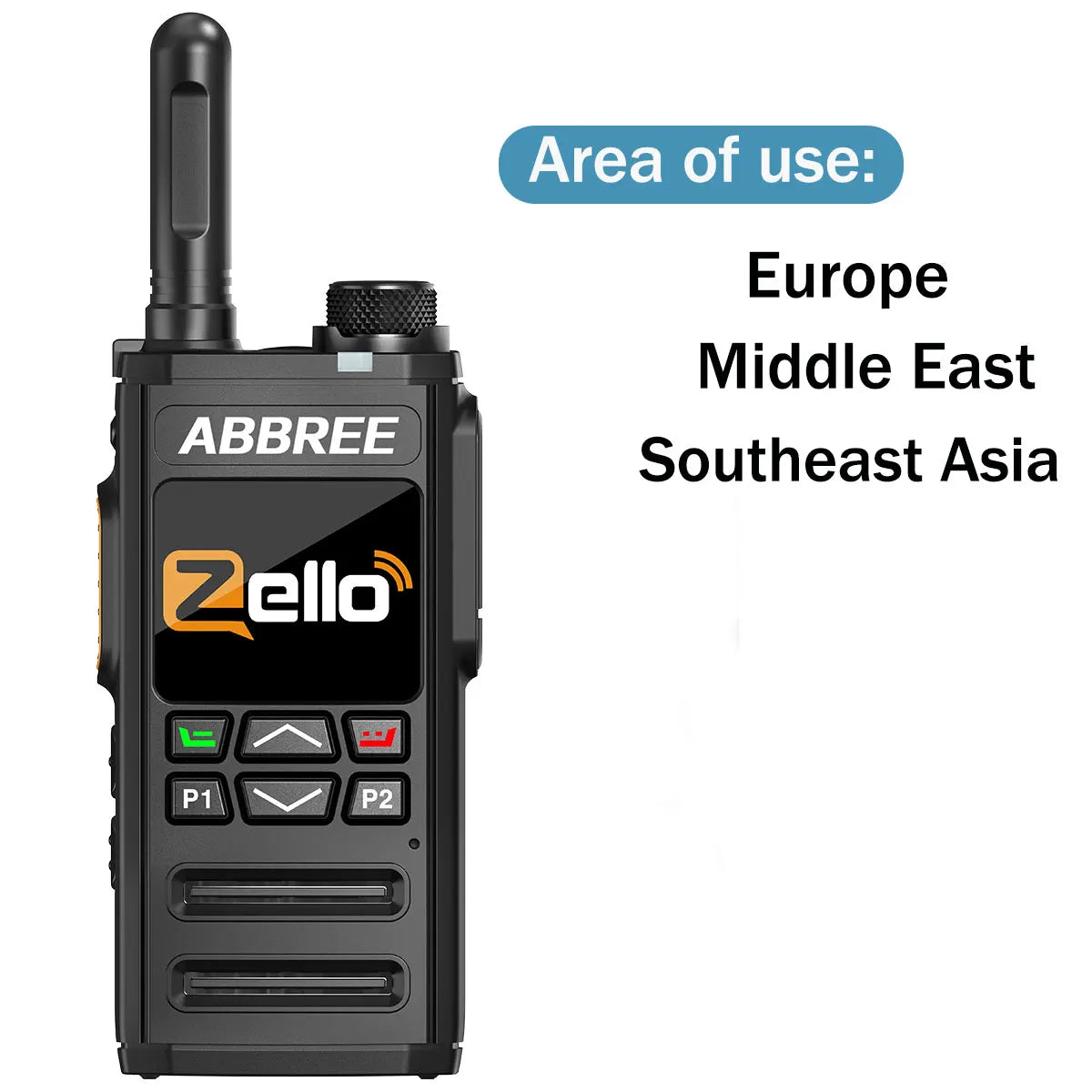Talkie-Walkie Réseau ABBREE GP-268 – 4G SIM, Zello, Portée Mondiale, Batterie 5000 mAh