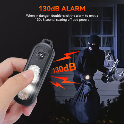 Alarme personnelle rechargeable USB-C avec sirène 130 dB