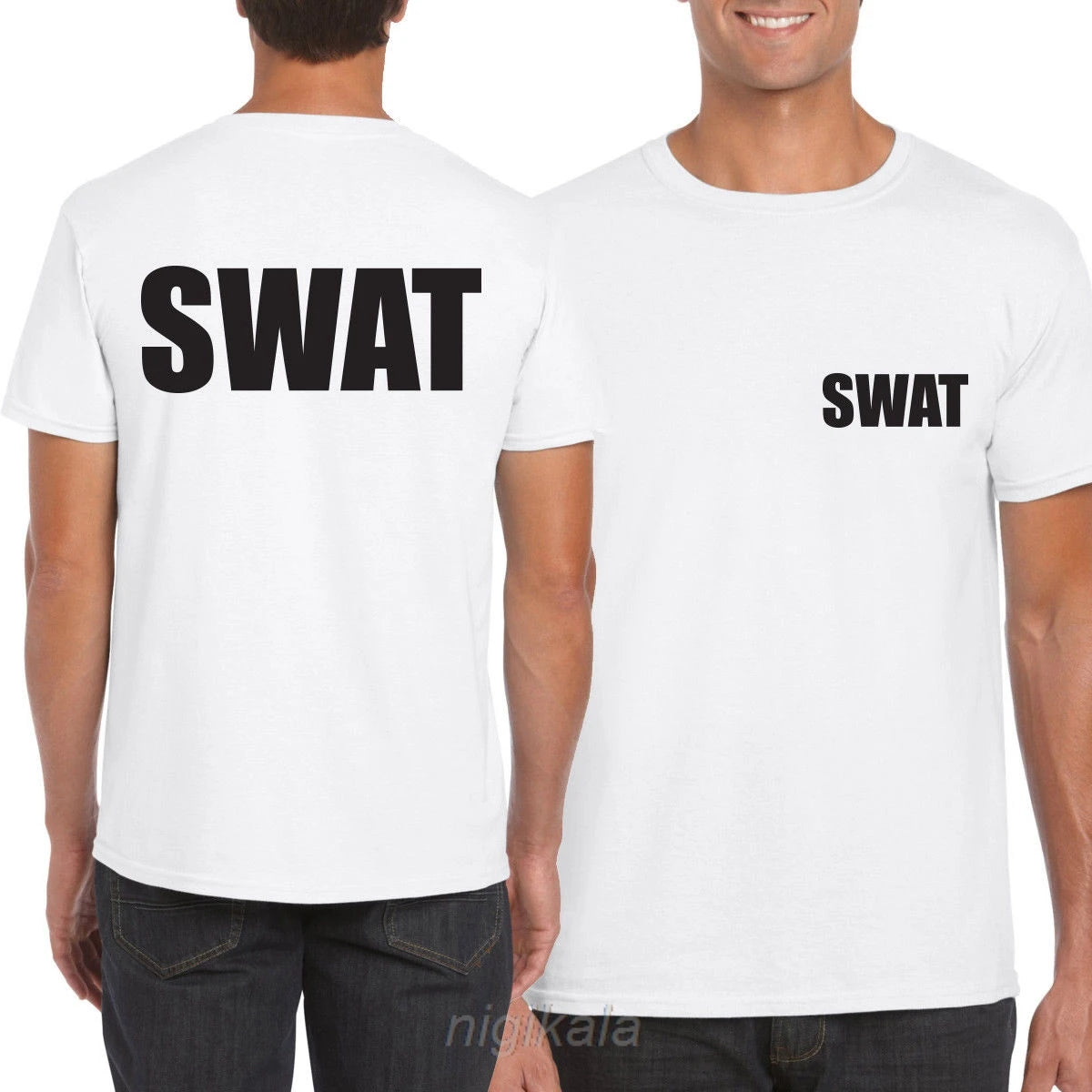 T-Shirt SWAT FBI SECURITY Imprimé Haute Qualité – Coton Respirant Manches Courtes – Homme – S à 5XL