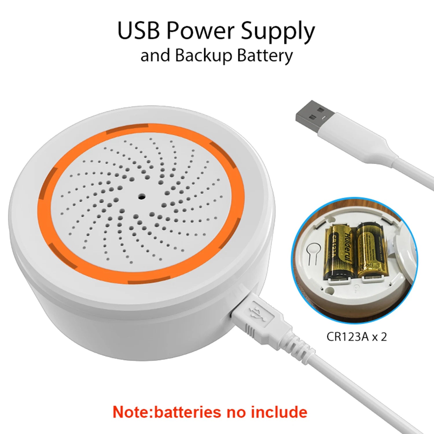 Sirène Connectée Zigbee Tuya — Alarme Intérieure 90dB, Stroboscope, Compatible Home Assistant - BLACKBEARD OUTDOOR INDUSTRIES