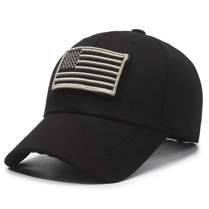 Casquette Baseball Drapeau Américain Brodé – Camouflage Respirante Unisexe | 14 Coloris - BLACKBEARD OUTDOOR INDUSTRIES