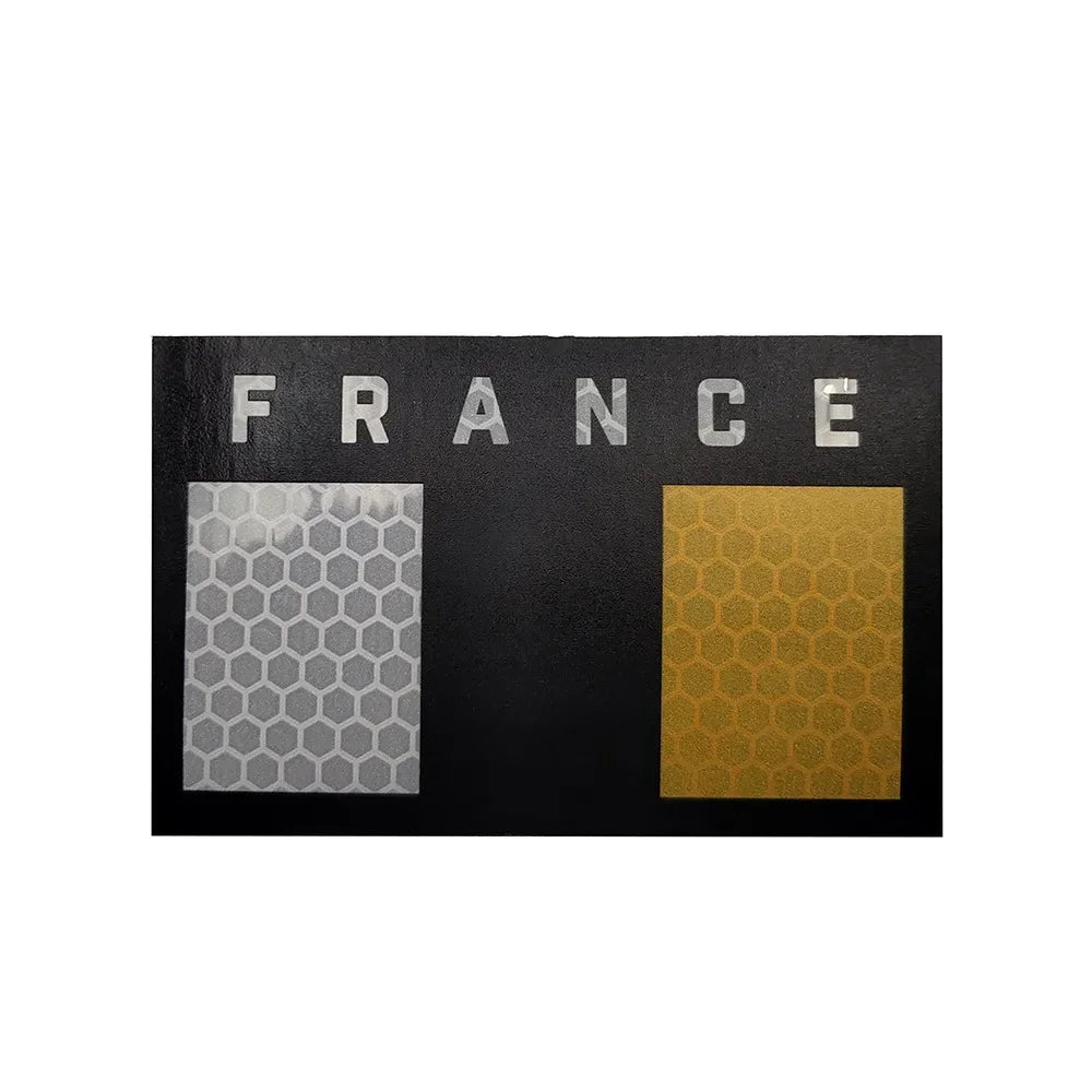 Patch Drapeau France IR Réfléchissant – Badge Tactique Brodé pour Casquette, Sac, Brassard - BLACKBEARD OUTDOOR INDUSTRIES