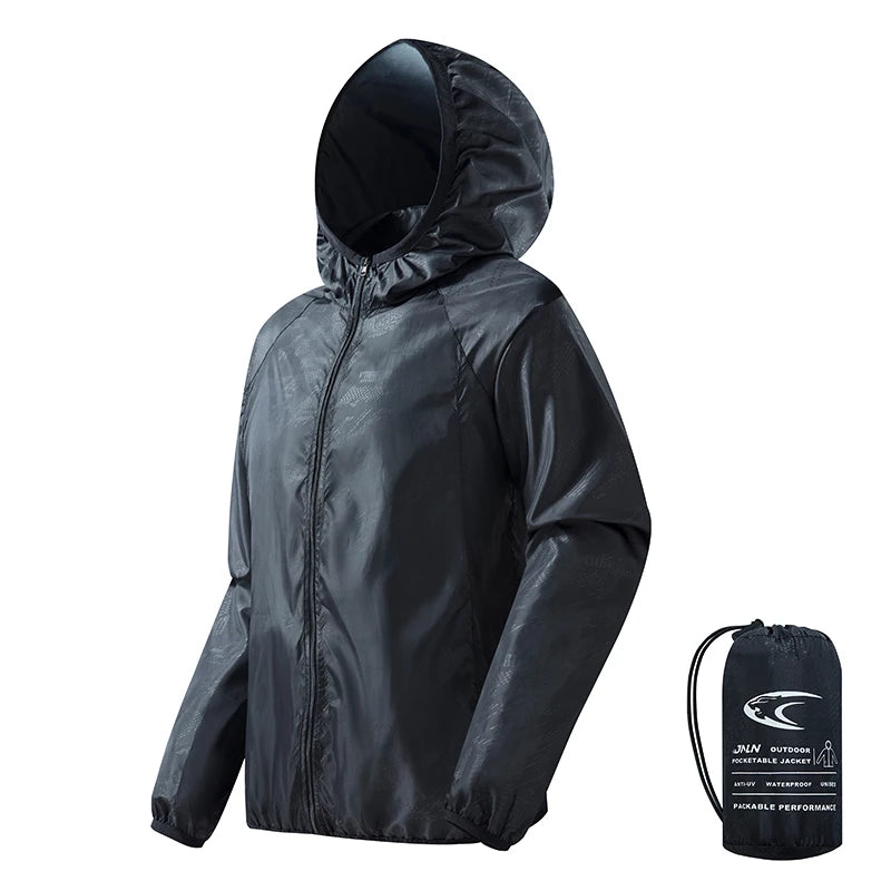 Veste coupe-vent femme UPF 50+ déperlante et pliable, randonnée