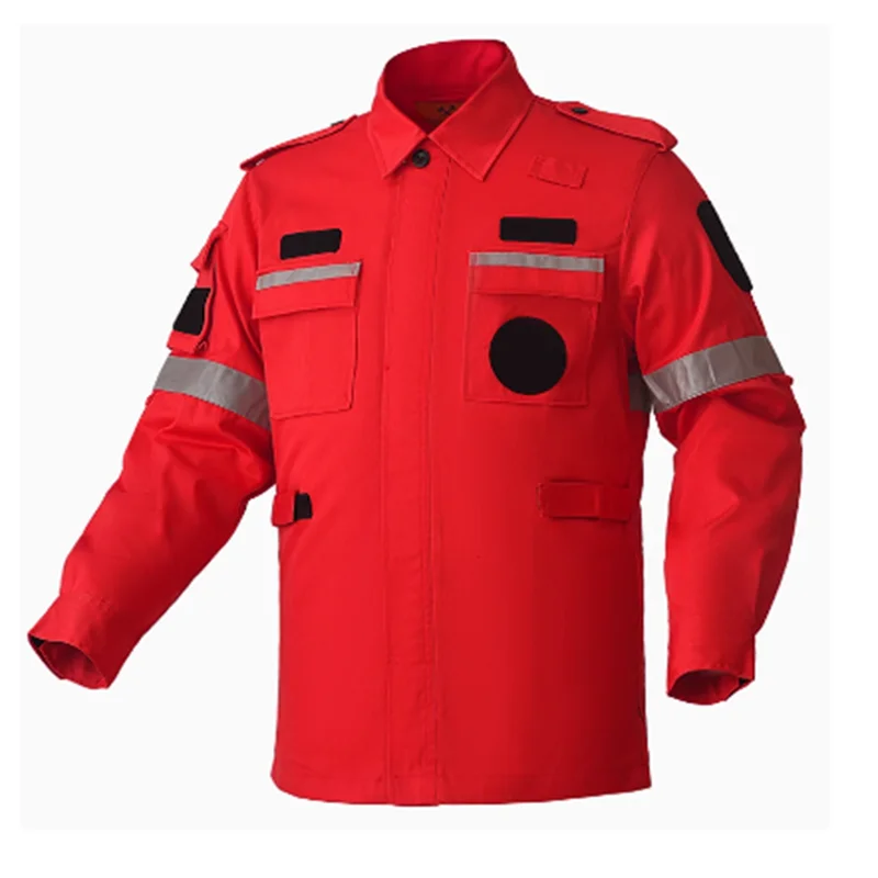 Tenue de secours homme à bandes réfléchissantes