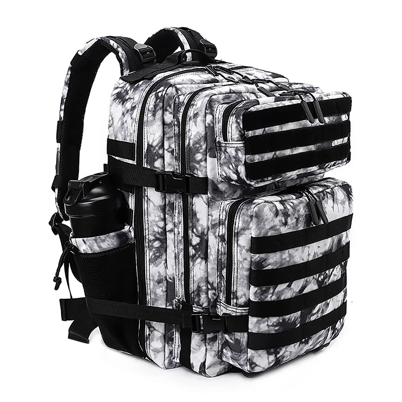 Sac à dos tactique 45 L avec système MOLLE et compartiment PC