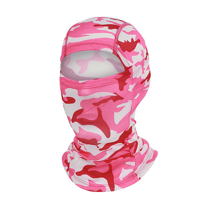 Cagoule anti-UV vélo et moto, masque visage et cou