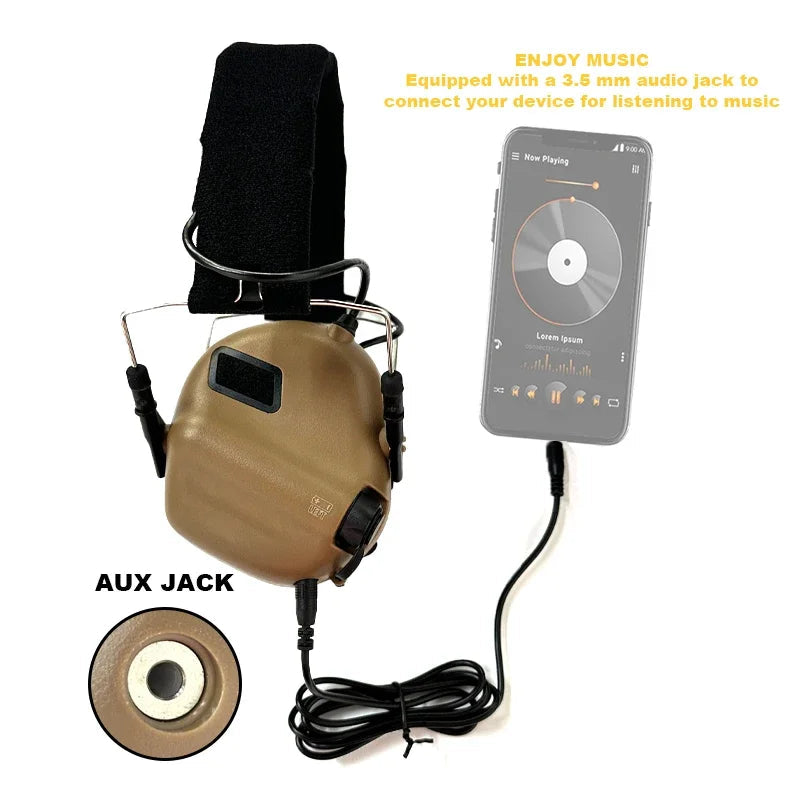 Earmor Original Tactical Headset M31 MOD4 - Casque de Protection Anti-Bruit Électronique pour Tir, Chasse et Environnement Bruyant BLACKBEARD OUTDOOR INDUSTRIES