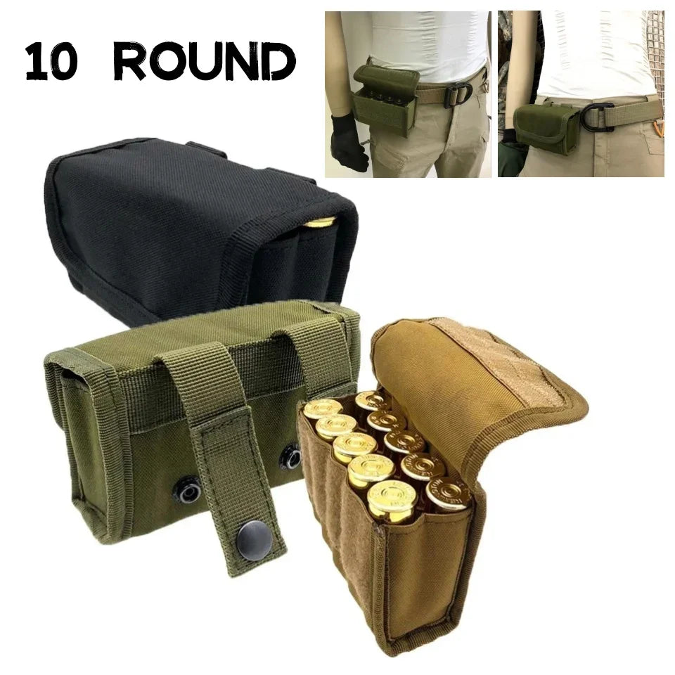 Pochette MOLLE pour Cartouches de Chasse - Porte-munitions 10 Rounds pour Calibre 12/20 BLACKBEARD OUTDOOR INDUSTRIES