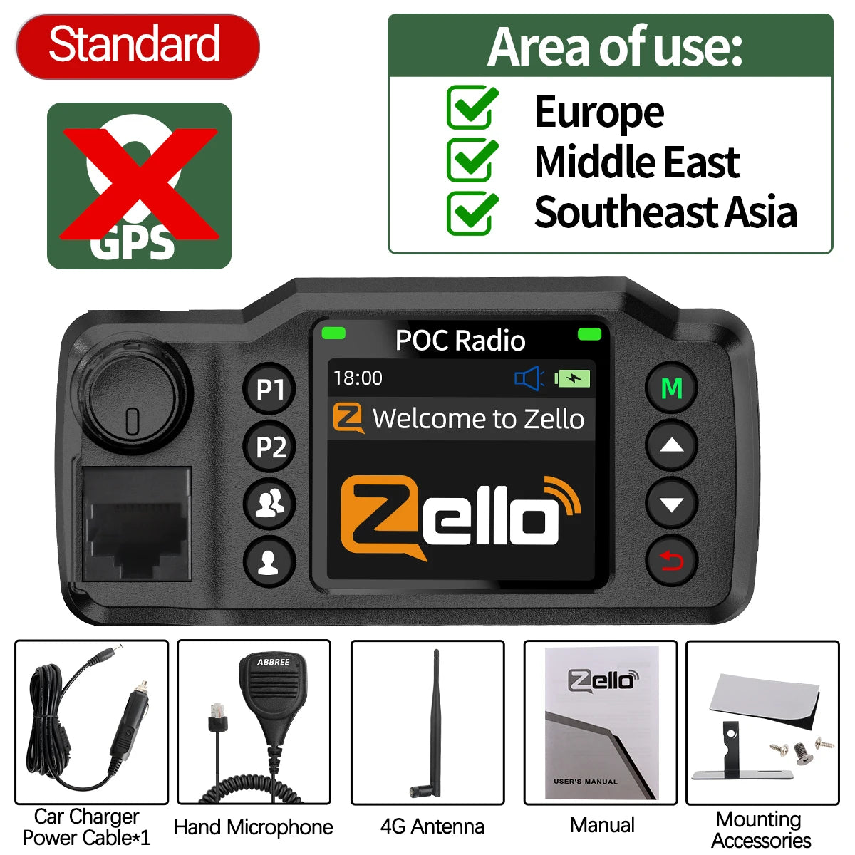 Radio POC 4G Véhicule Longue Portée – Talkie-Walkie Réseau GPS Double SIM Android WiFi Zello - BLACKBEARD OUTDOOR INDUSTRIES