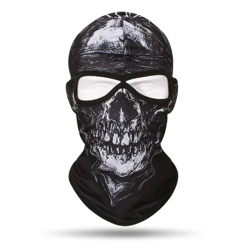 Cagoule Tactique Skull Couvre-Visage Intégral Coupe-Vent – Doublure Casque Moto & Vélo – Nylon/Polyester – 7 Coloris