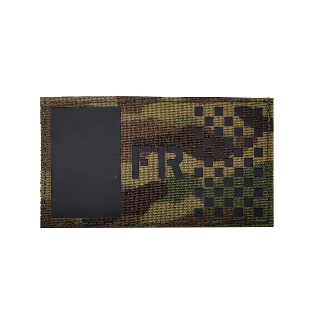 Patch Drapeau France IR Réfléchissant – Badge Tactique Brodé pour Casquette, Sac, Brassard - BLACKBEARD OUTDOOR INDUSTRIES
