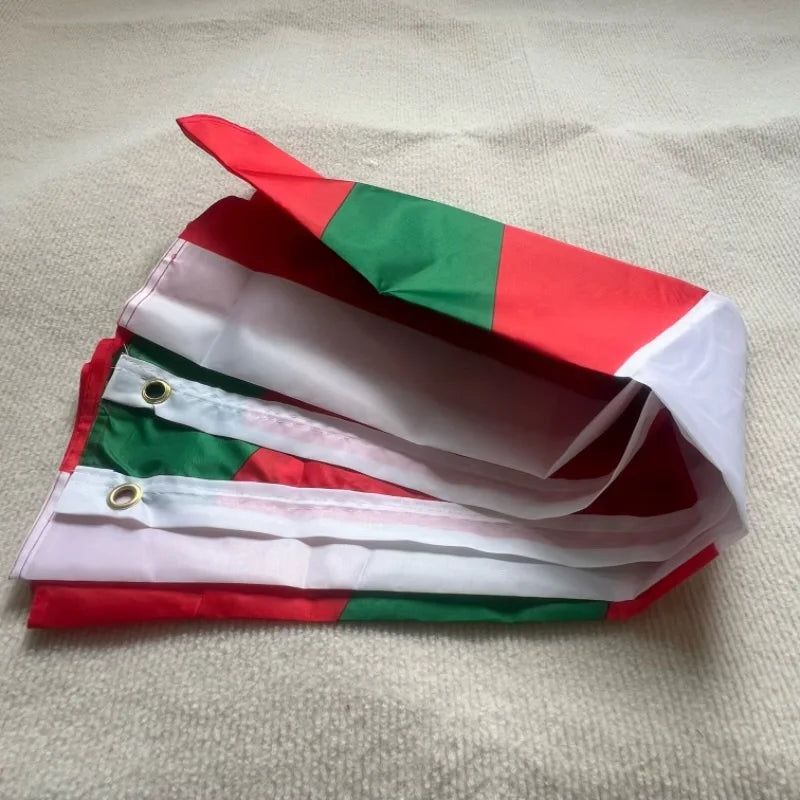 Drapeau du Pays Basque Euskal Herria 90x150 cm – Drapeau Double Face Imprimé en Polyester – Décoration de Maison – Drapeau National Espagnol (Ikurrina) BLACKBEARD OUTDOOR INDUSTRIES