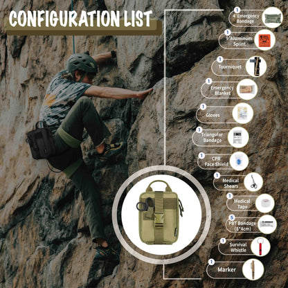 Trousse IFAK Rhino Rescue, kit premiers secours 20 éléments
