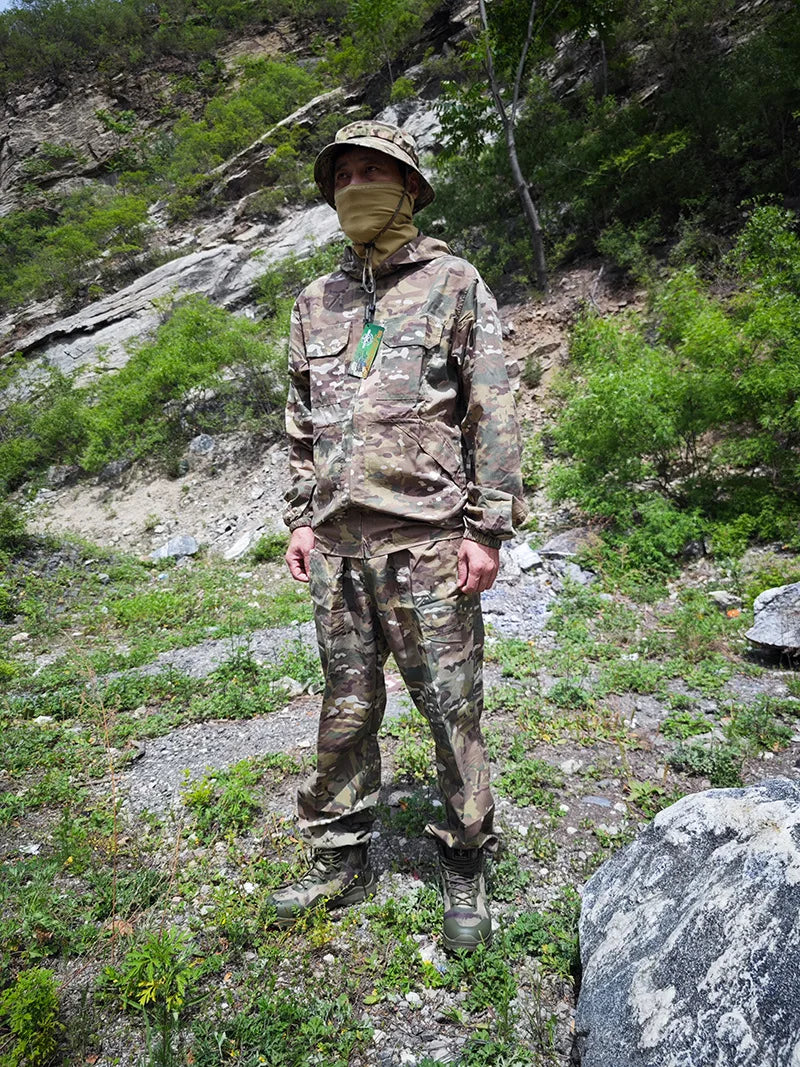 Tenue Camouflage Tactique Été – ATFG EMR White/Yellow Flower – Veste & Pantalon - BLACKBEARD OUTDOOR INDUSTRIES