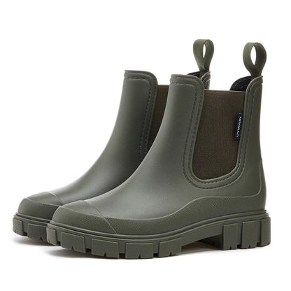 Bottes de pluie imperméables femme - Chelsea mi-mollet
