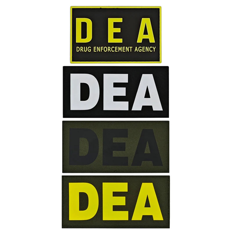 Patch PVC 3D DEA – Emblème Drug Enforcement Agency – Velcro Tactique