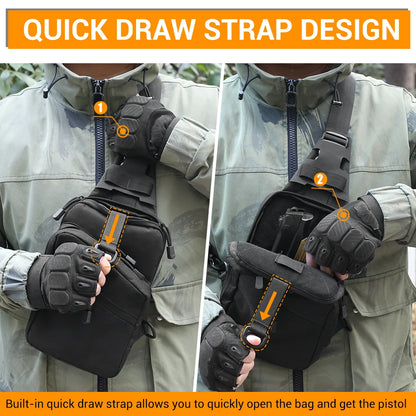 Sacoche holster pour arme de poing, police en civil