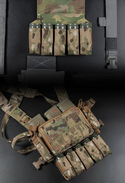 Pochette pour Grenades M203 – Porte-Grenades 5 Éléments 40MM – Accessoire pour Gilet Tactique Micro, Veste de Combat et Transporteur de Plaque - BLACKBEARD OUTDOOR INDUSTRIES