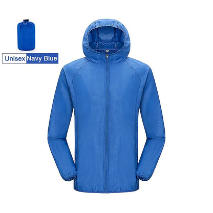 Veste Imperméable Randonnée Légère Anti UV Outdoor