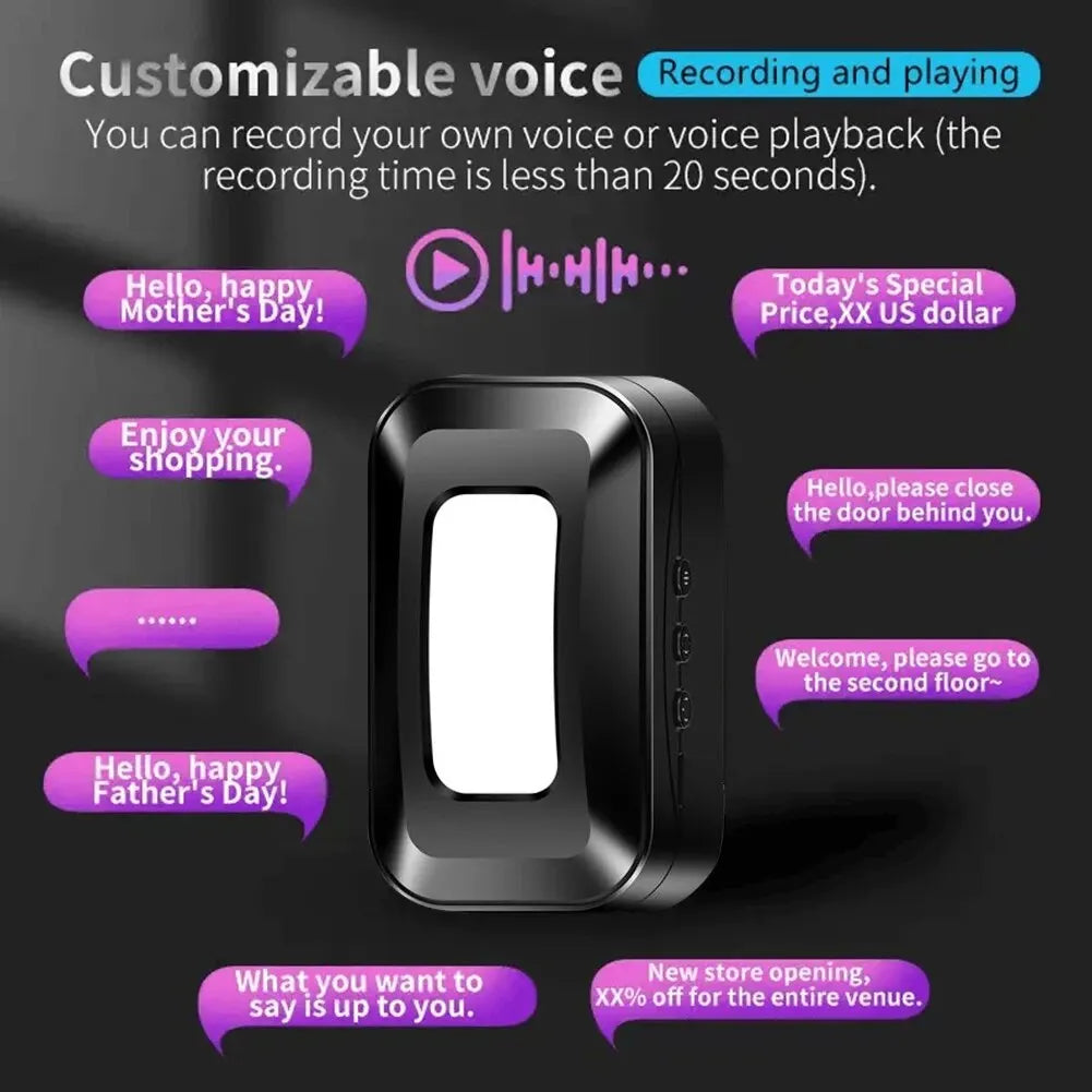 Carillon sans fil détecteur de mouvement PIR 433 MHz