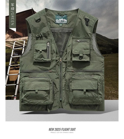 Gilet Tactique Homme Été – 14 Poches, Mesh Respirant - BLACKBEARD OUTDOOR INDUSTRIES