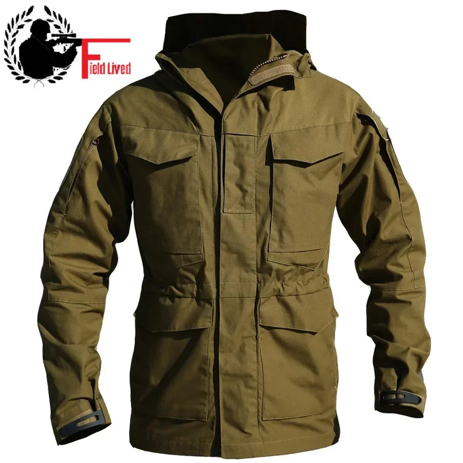 Veste Militaire Homme M65 – Tactique & Résistante | Coupe-Vent Imperméable avec Capuche – Style US/UK Army - BLACKBEARD OUTDOOR INDUSTRIES