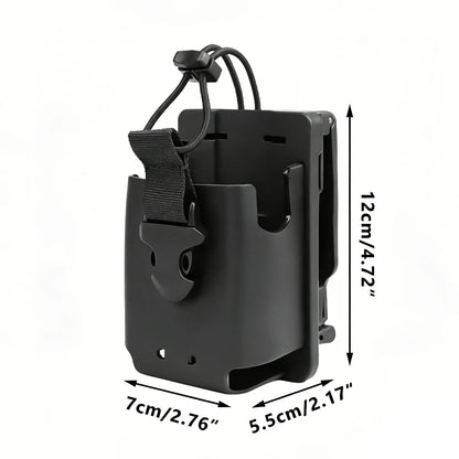 Holster Tactique TPU Quick Release – Étui Souple Radio Universel MOLLE, Ceinture Duty Belt – Clip Court ou Long